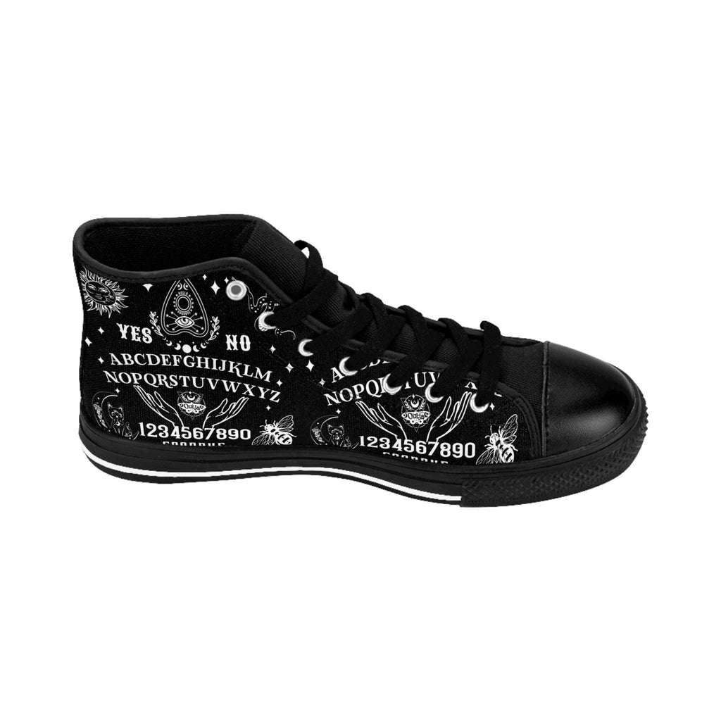 Ouija Board High Top Sneakers: Gothic Occult Shoes
