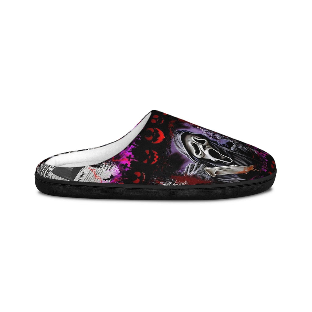 Men's Scream Movie Slippers: Horror Fan Lounge Shoes