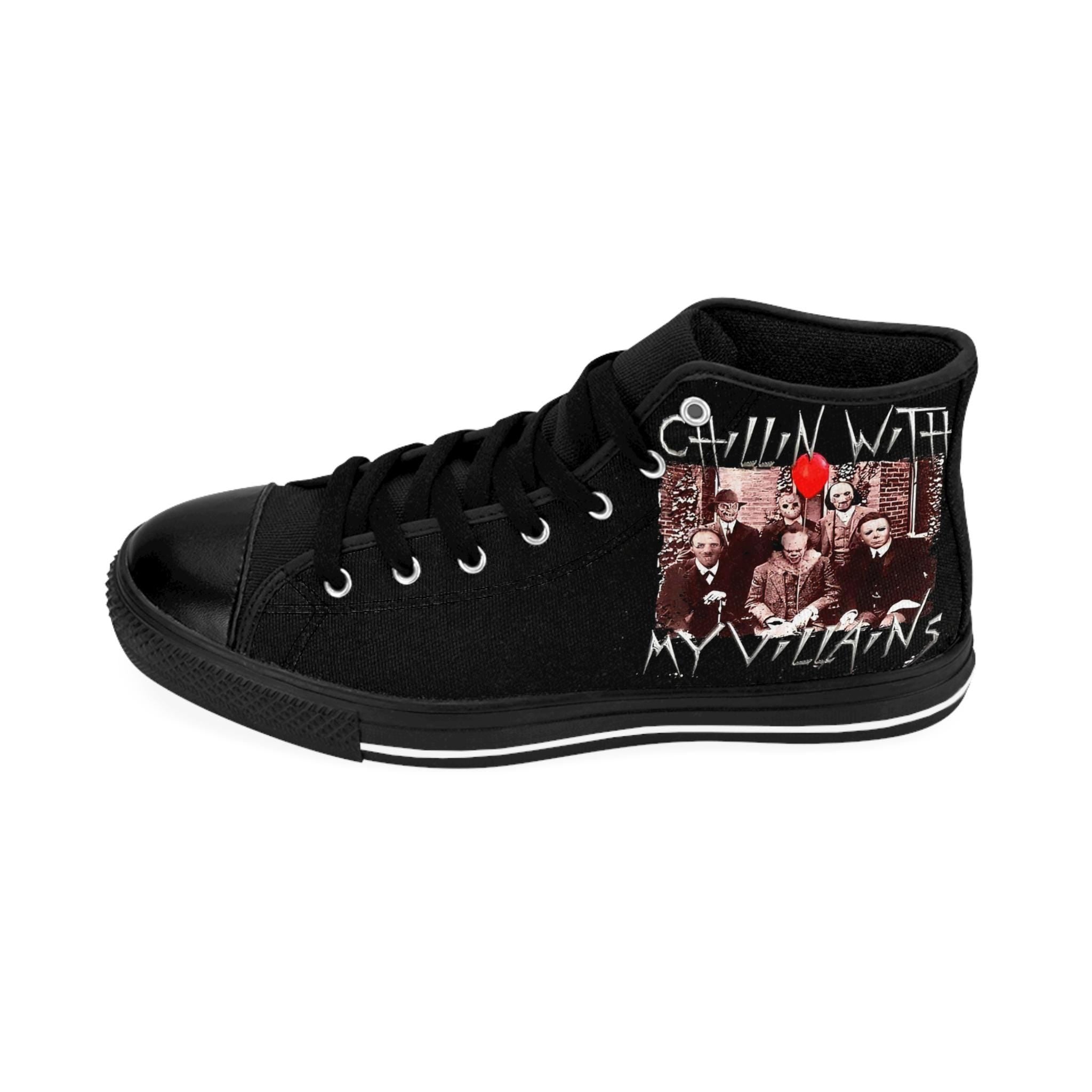 Villains Chill Vibes High Top Sneakers - Women's Nylon Canvas Shoes