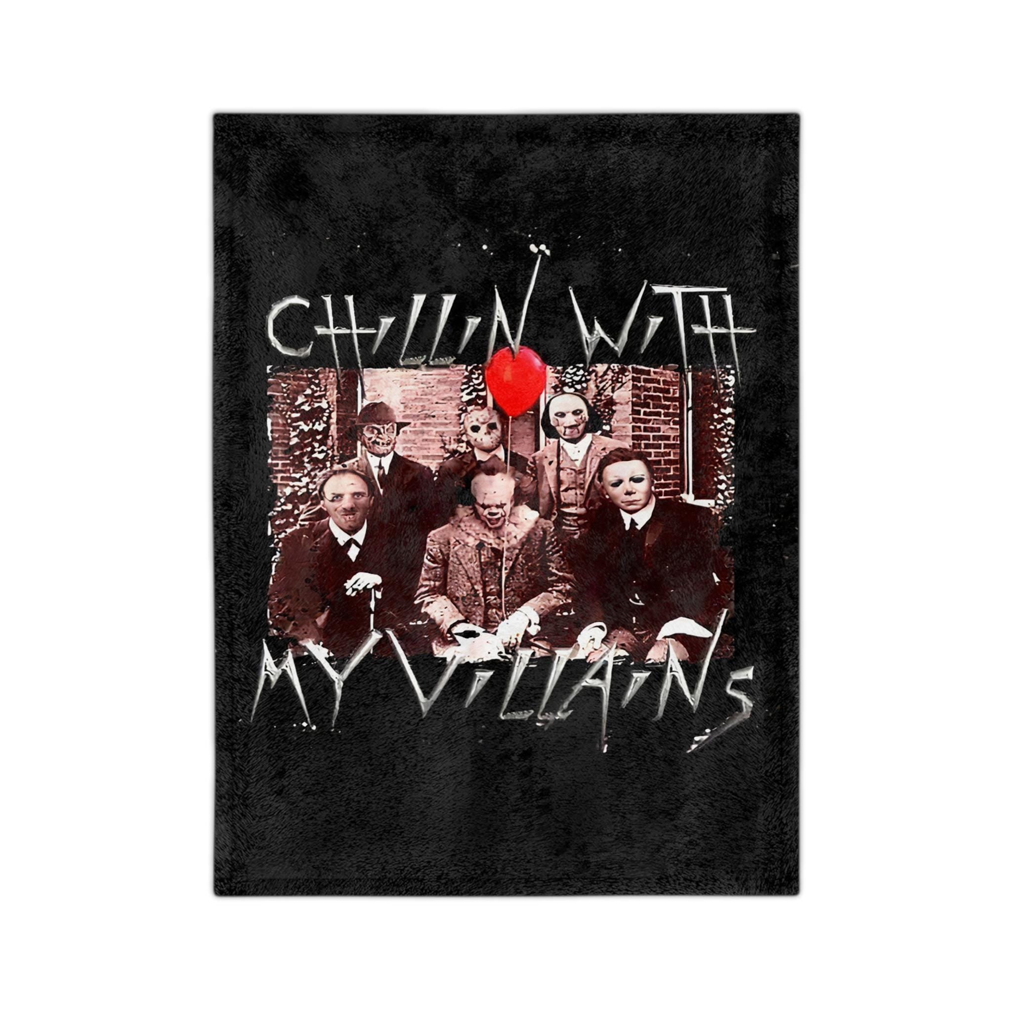 Villains Velveteen Microfiber Blanket: Halloween Gothic Throw