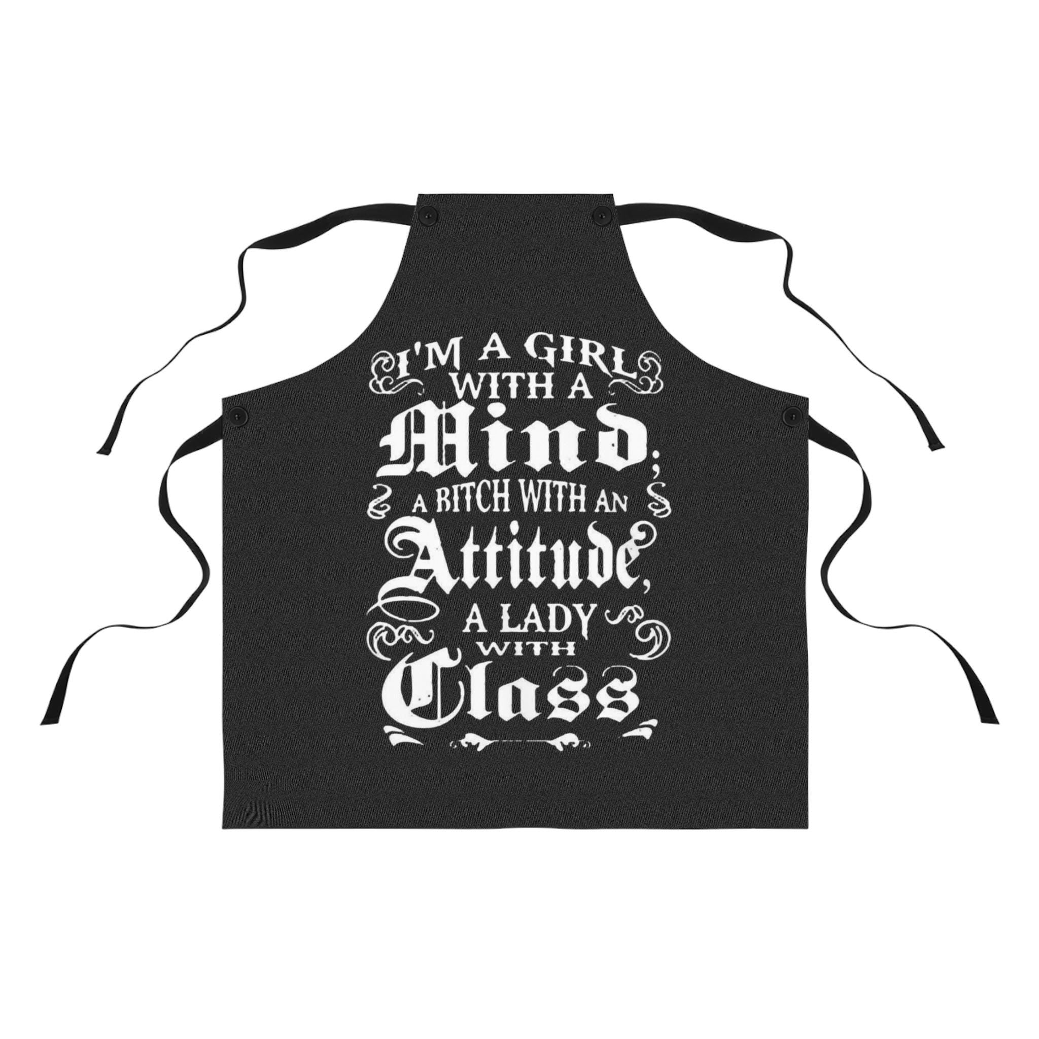 Girl With An Attitude Sassy Feminist Apron