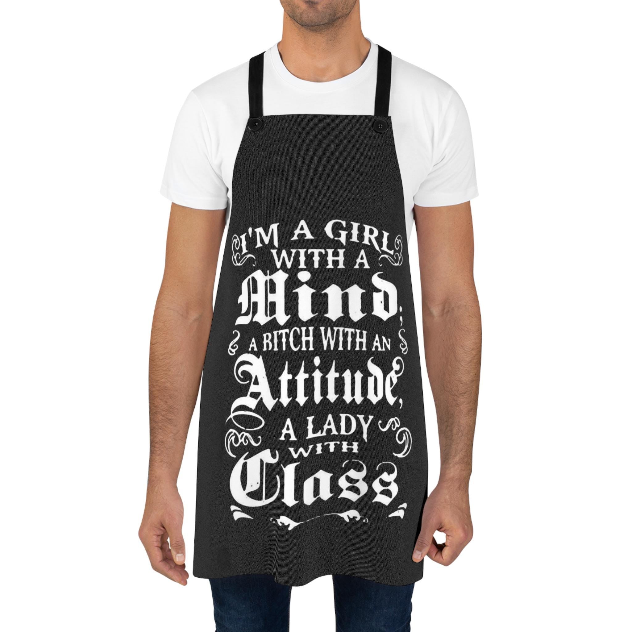 Girl With An Attitude Sassy Feminist Apron