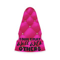 Hot Pink Pet Hoodie: I Don't Play Well, Trendy Puppy Apparel