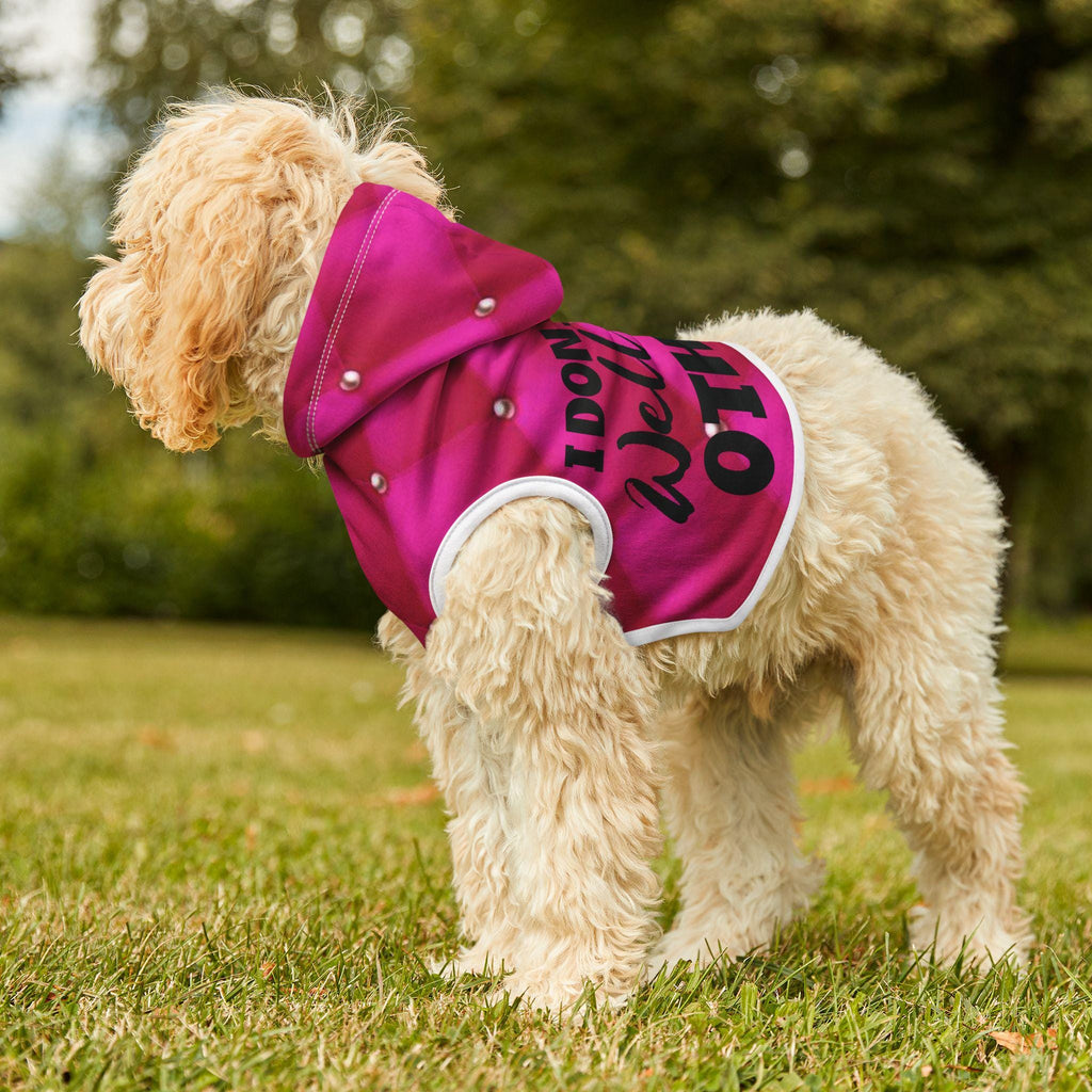Hot Pink Pet Hoodie: I Don't Play Well, Trendy Puppy Apparel