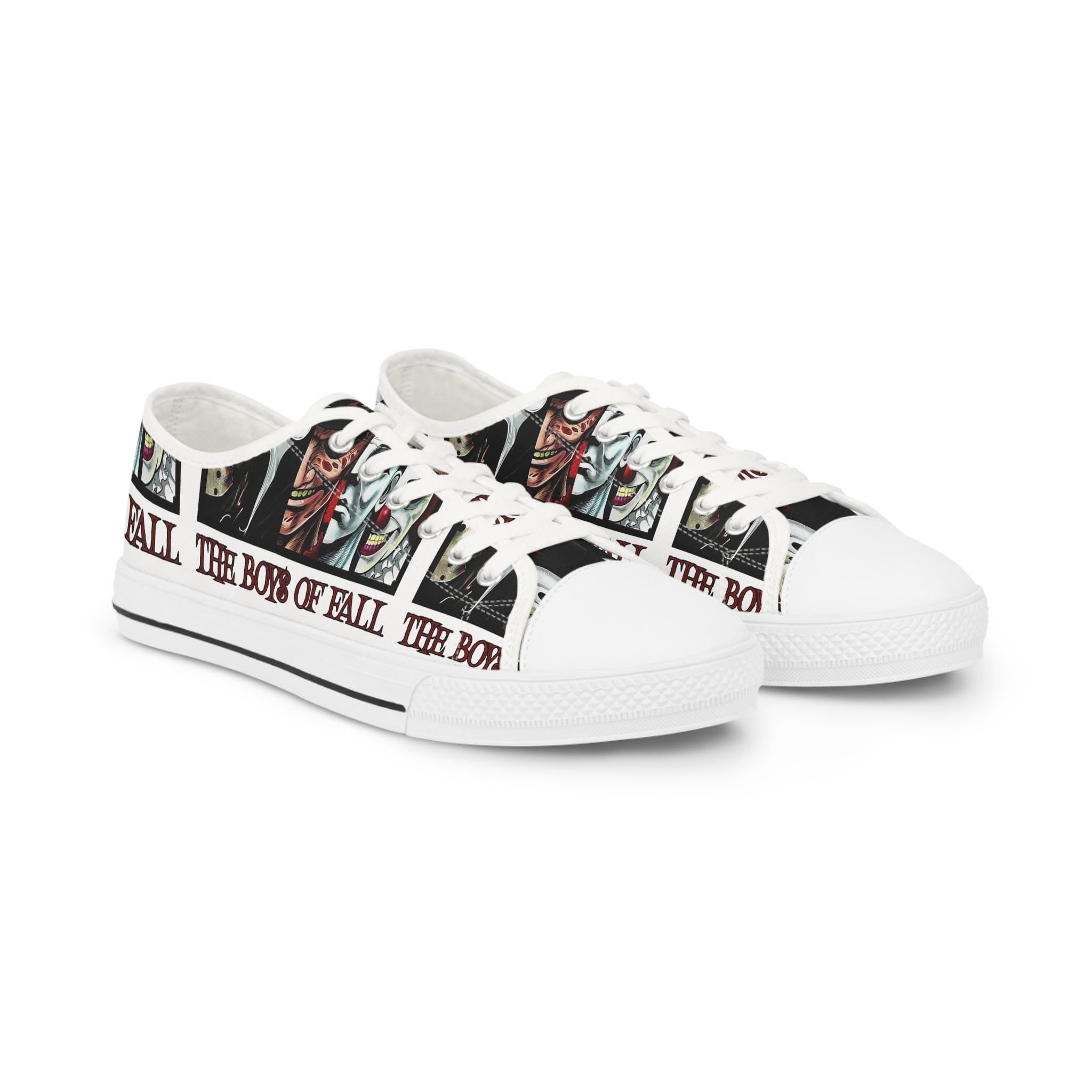 Boys of Fall Horror Movie Low Top Sneakers, Halloween Shoes