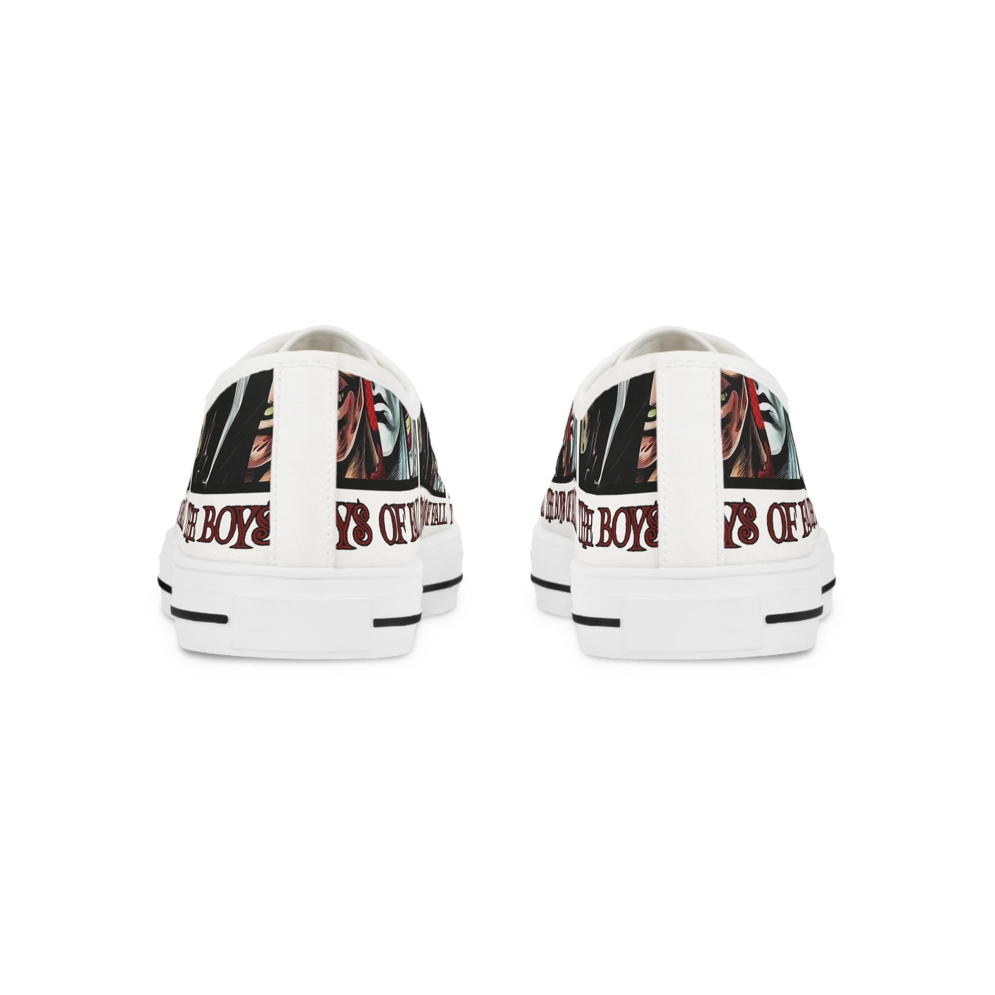 Boys of Fall Horror Movie Low Top Sneakers, Halloween Shoes