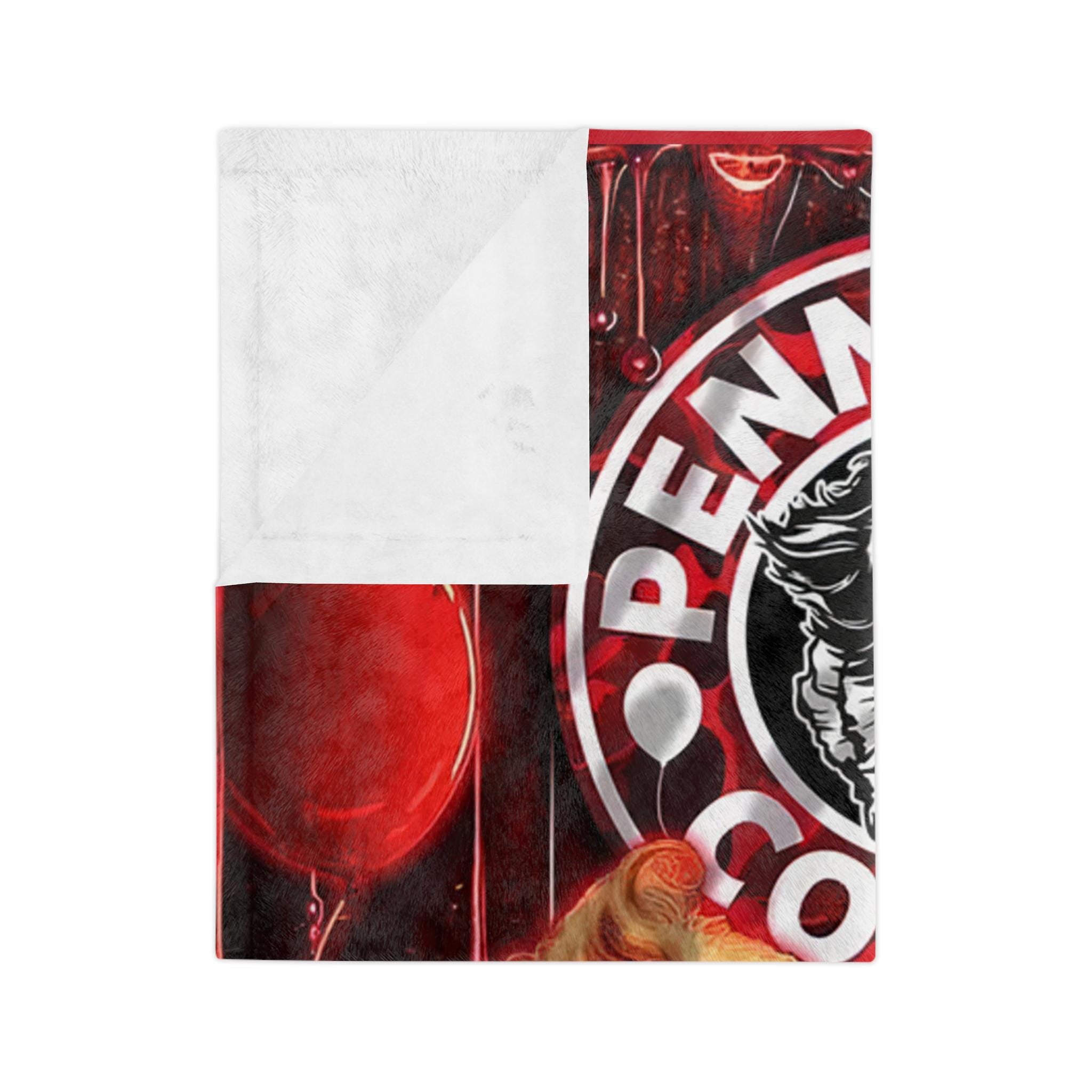 Pennywise Coffee Throw Blanket, Horror Movie Decor
