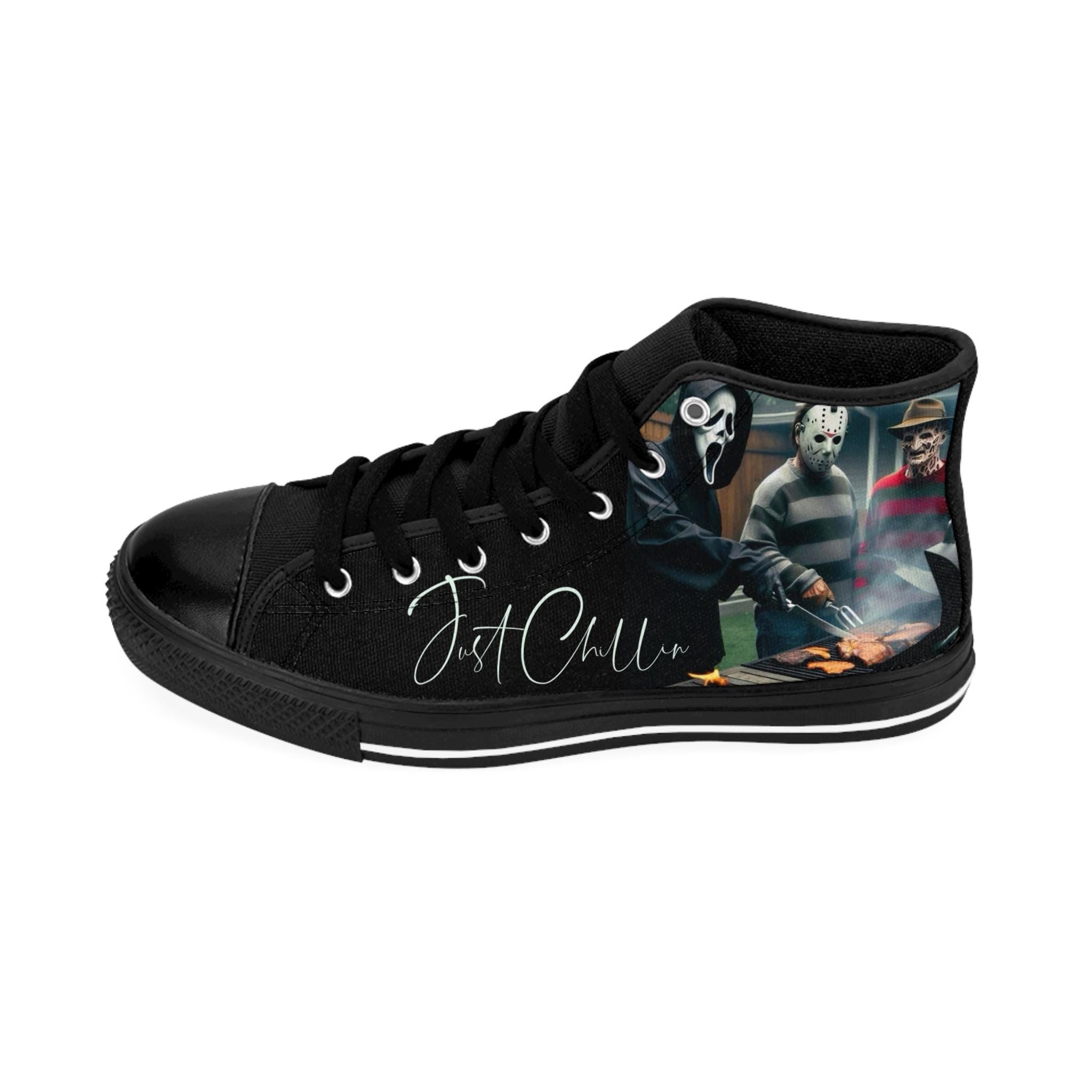 Legends of Horror High Top Sneakers: Halloween Festive Footwear