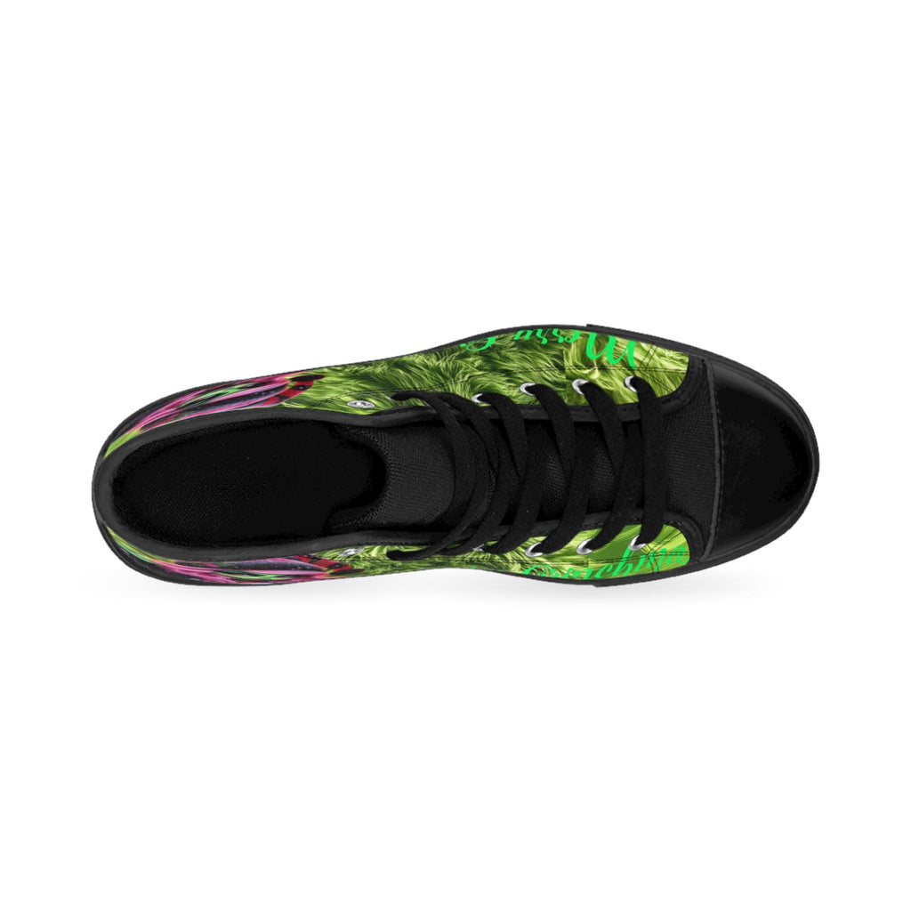 Merry Grinchmas High Top Sneakers, Festive Holiday Shoes