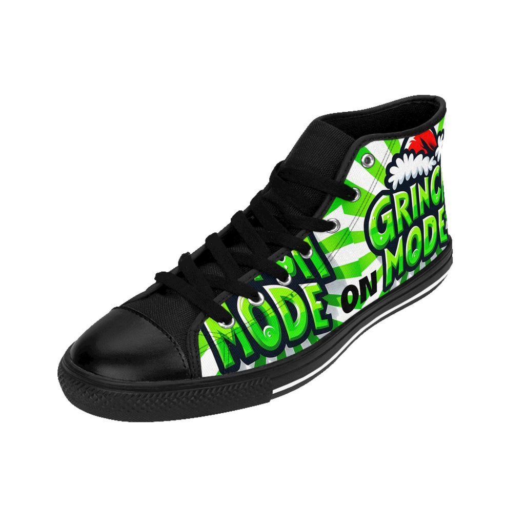Grinch Mode is ON Holiday Sneakers, Christmas Shoes, Festive Footwear, Grinch Lover Gift,