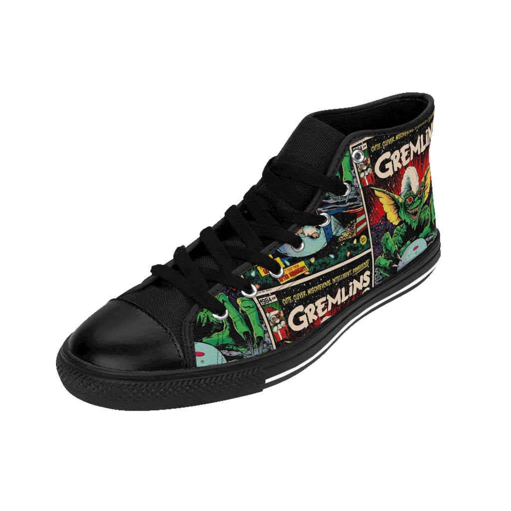 Gremlins Inspired Comic Book Style Retro Classics, Women's Shoes, Halloween Sneakers, Horror Lover Gift