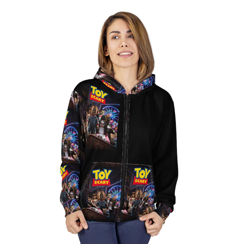 Toy Scary Parody Zip Hoodie - Halloween Horror Movie Sweatshirt