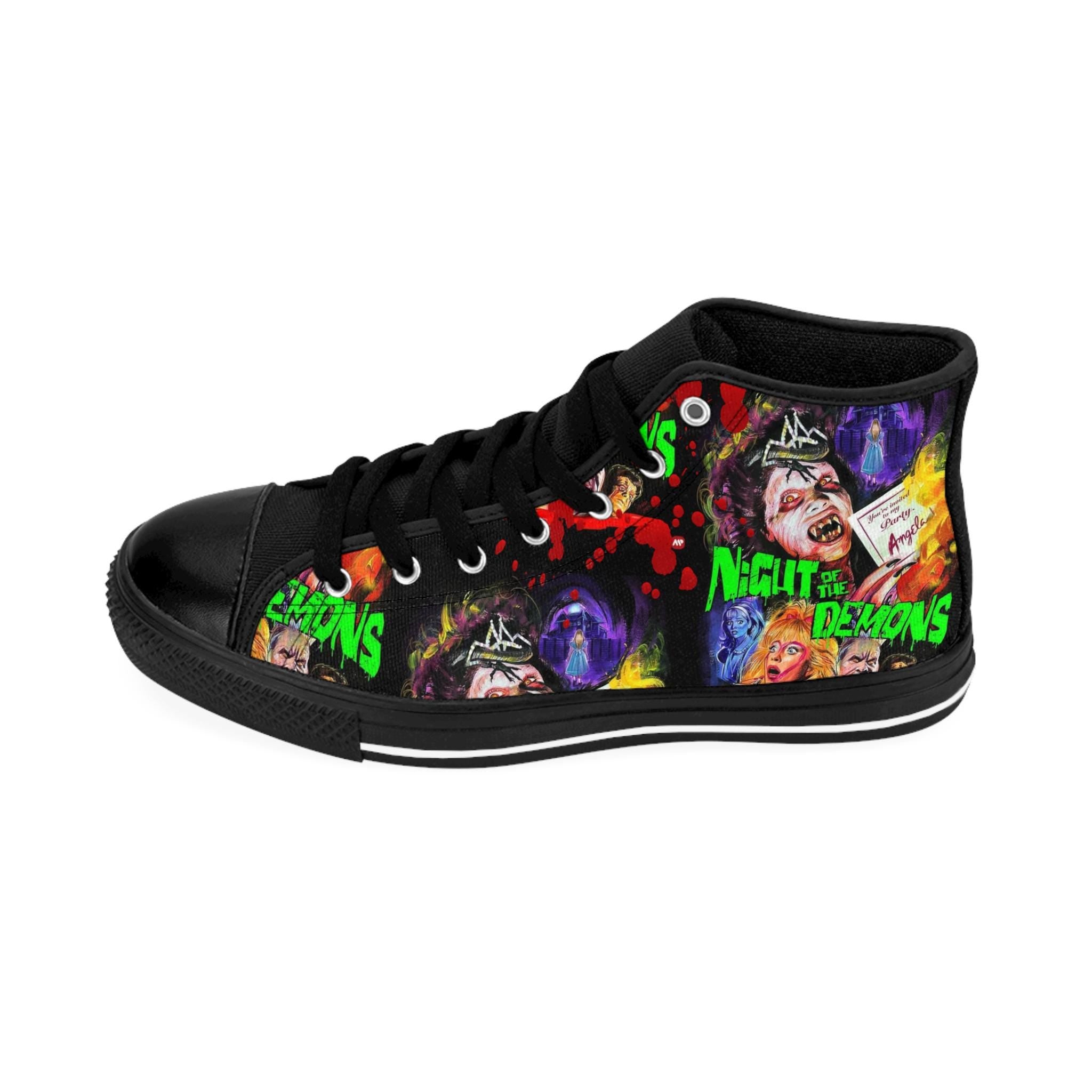 Night Of Demons Inspired Sneakers, Horror Movie High Tops