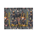 Grey Merry Slashmas Velveteen Blanket, Horror Movie Gift