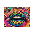 Colorful Makeup Artist Blanket - Vibrant Cosmetologist Throw