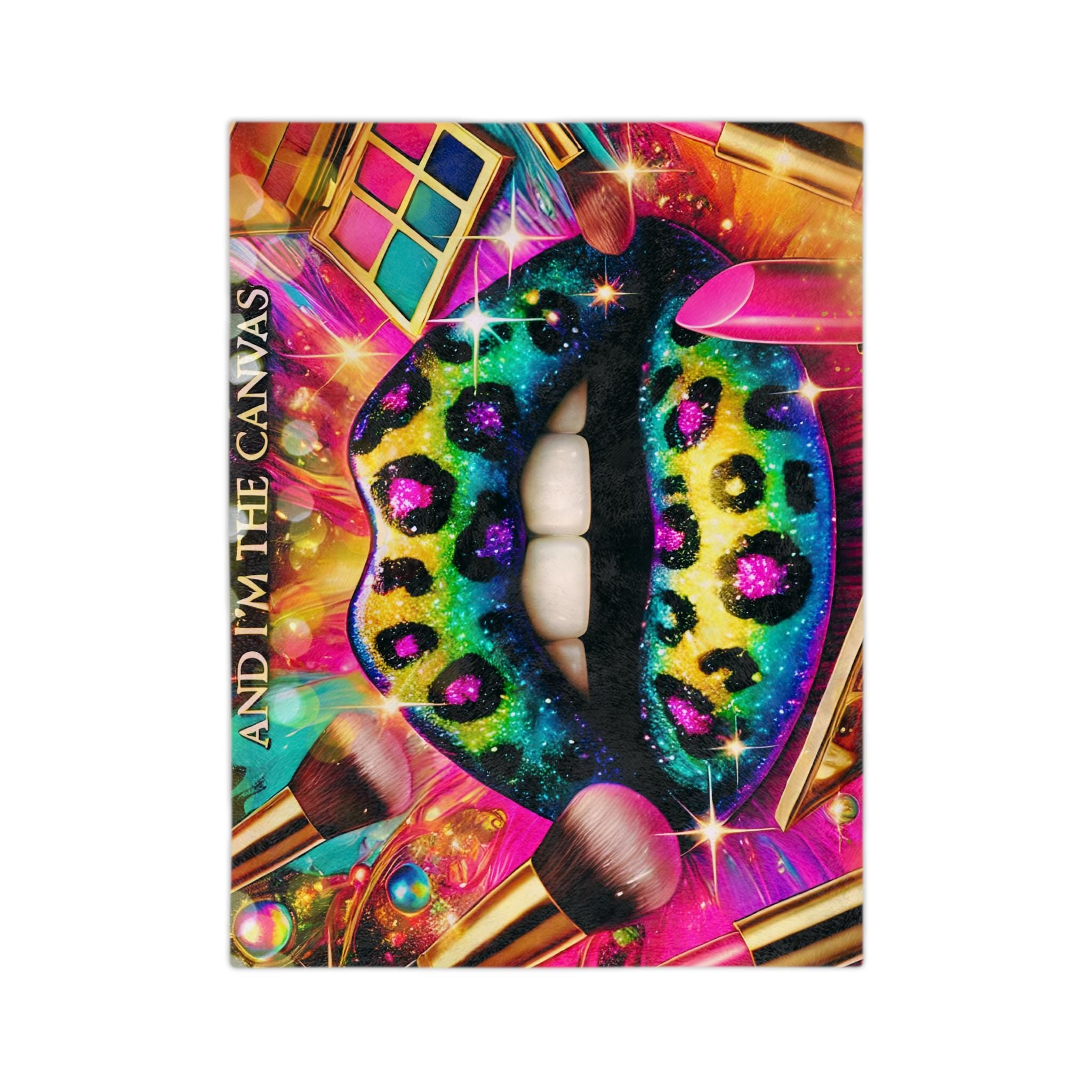 Colorful Makeup Artist Blanket - Vibrant Cosmetologist Throw