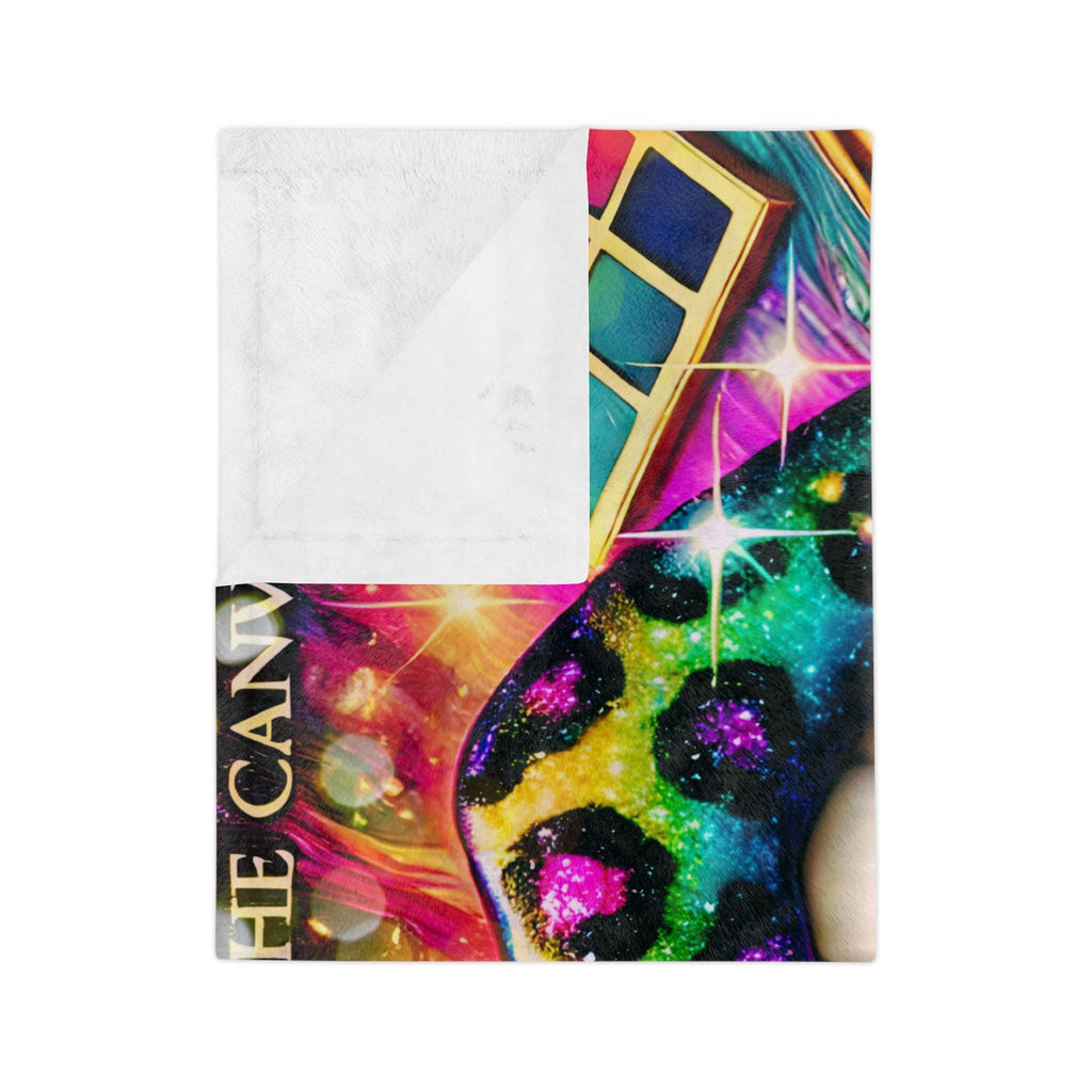 Colorful Makeup Artist Blanket - Vibrant Cosmetologist Throw