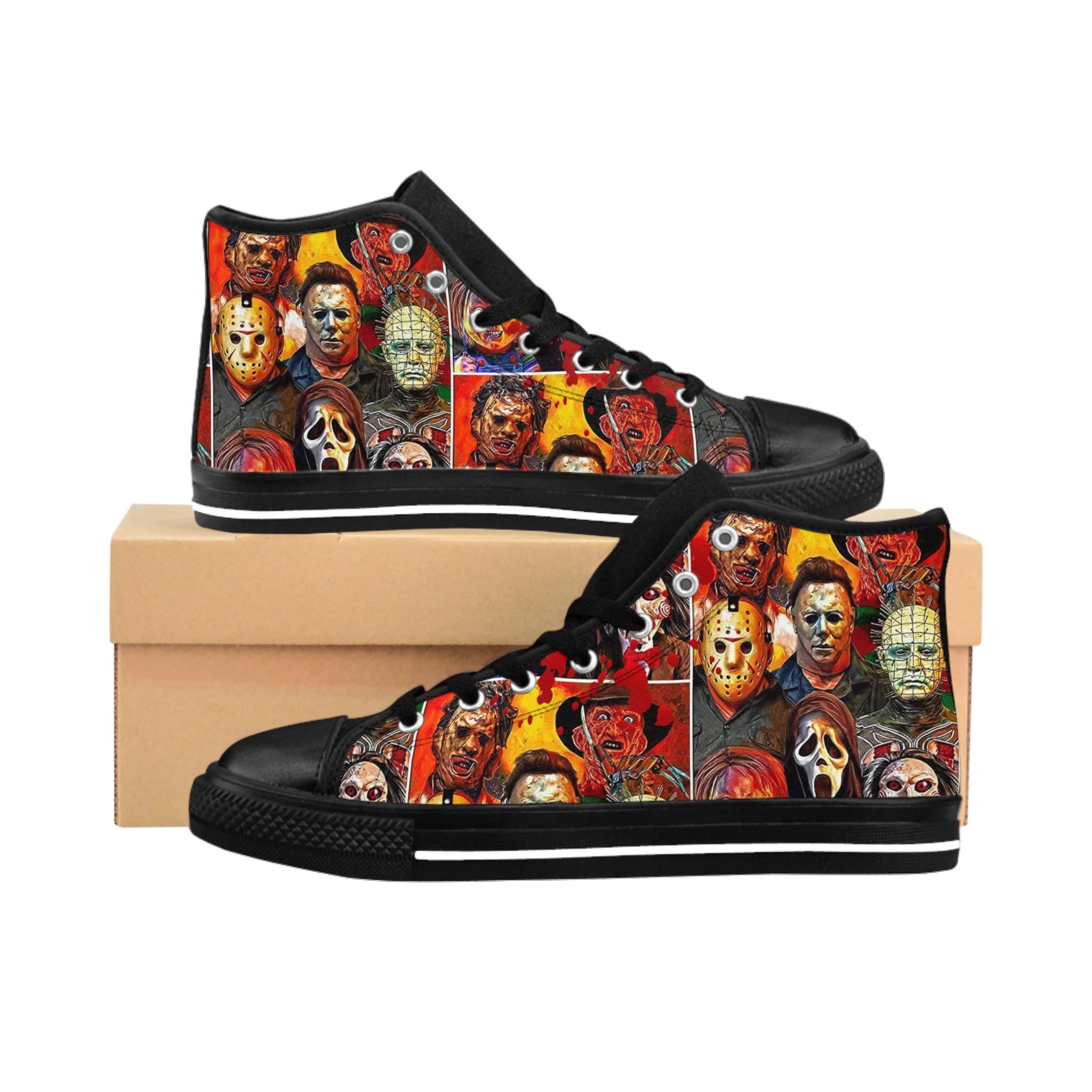 Horror Movie Slashers Canvas Sneakers, Halloween Fashion