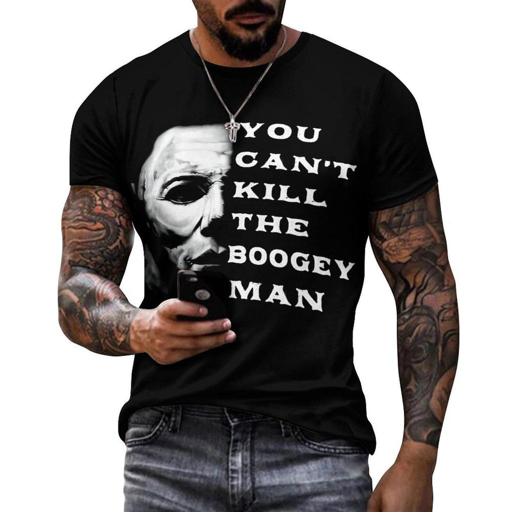 Can’t Kill The Boogeyman Michael Myers Men’s Fitted T-Shirt | Gender Neutral Horror Tee