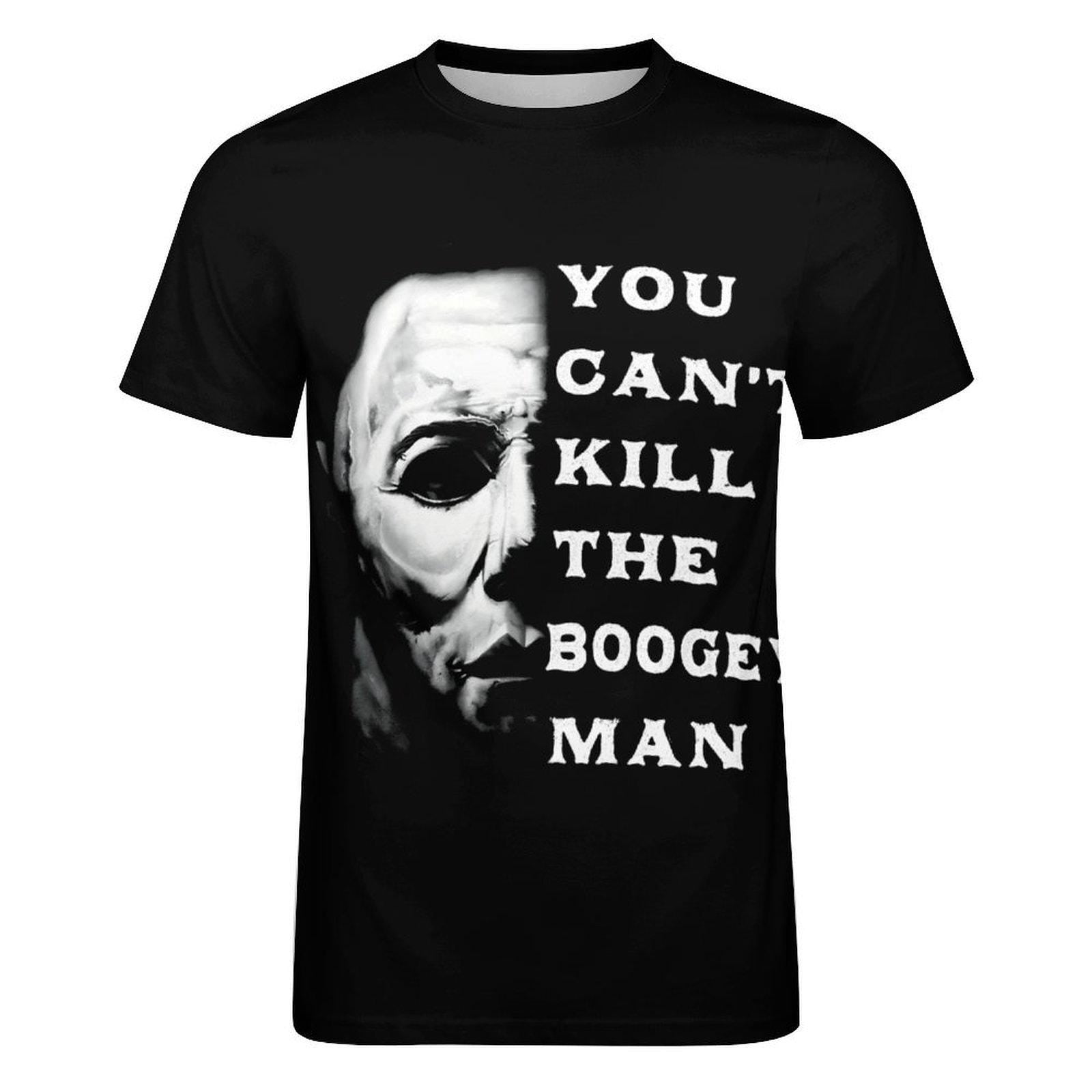 Can’t Kill The Boogeyman Michael Myers Men’s Fitted T-Shirt | Gender Neutral Horror Tee