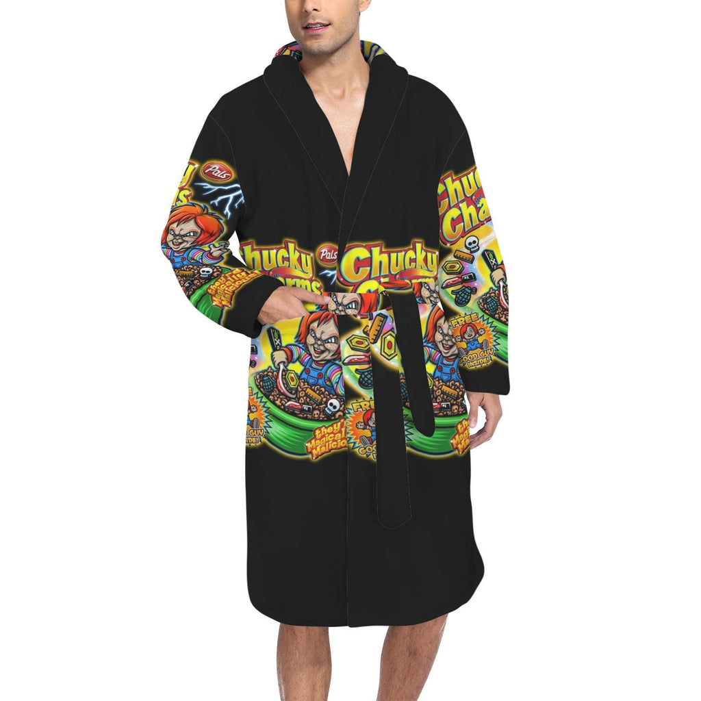 Chucky Charms Robe Gender Neutral Unisex Nightwear, Bathroom Robe