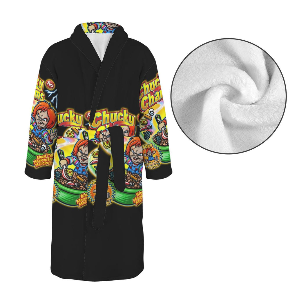 Chucky Charms Robe Gender Neutral Unisex Nightwear, Bathroom Robe