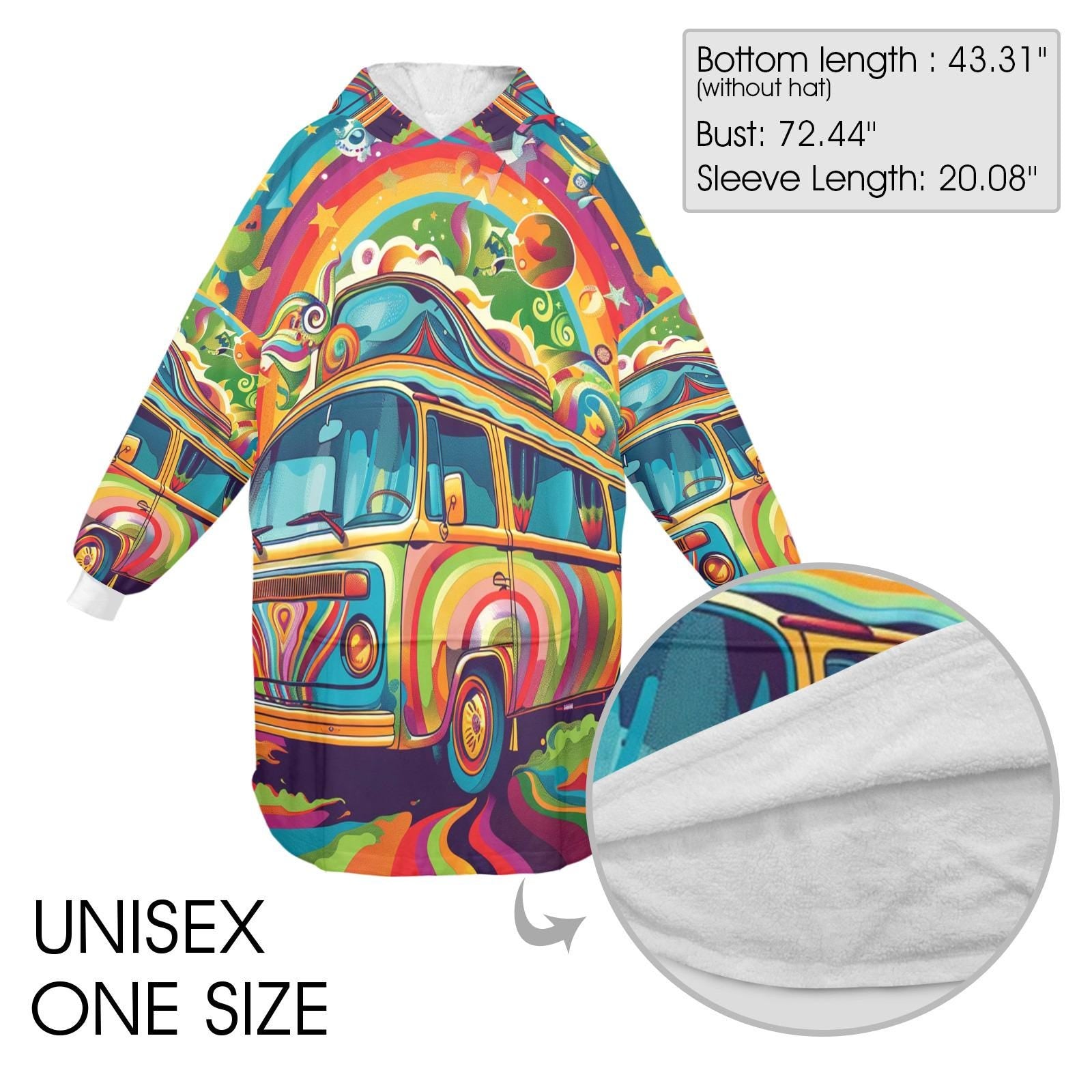 Feelin Groovy Wearable Blanket Hoodie
