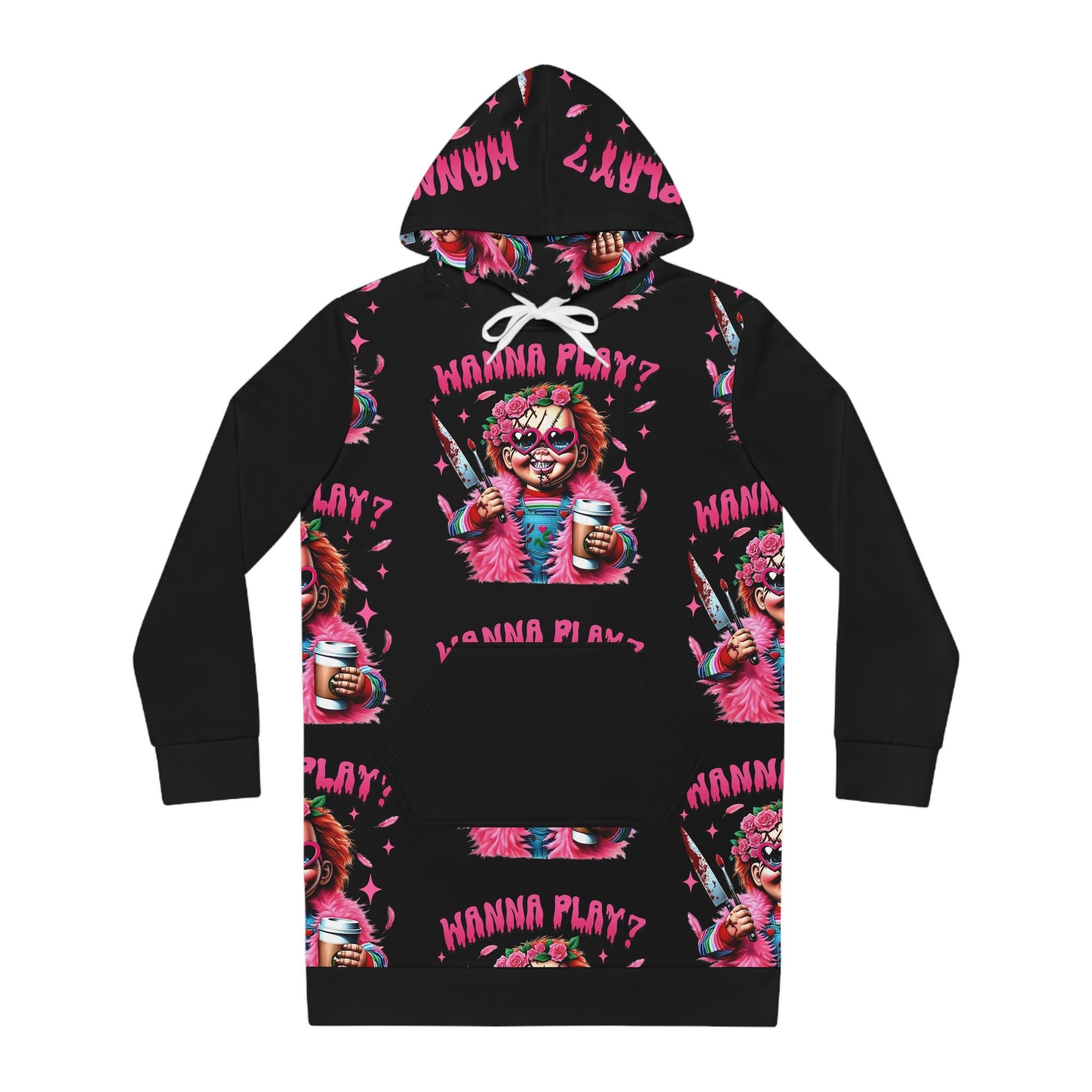 Chucky 'Wanna Play' Hoodie Dress, Horror Movie Costume