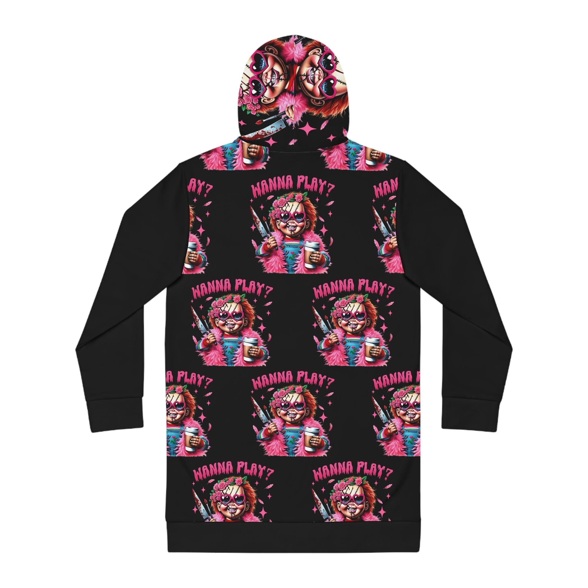 Chucky 'Wanna Play' Hoodie Dress, Horror Movie Costume