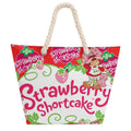 Hemp Strawberry Shortcake Tote Bag – Large Retro Canvas Shoulder Bag