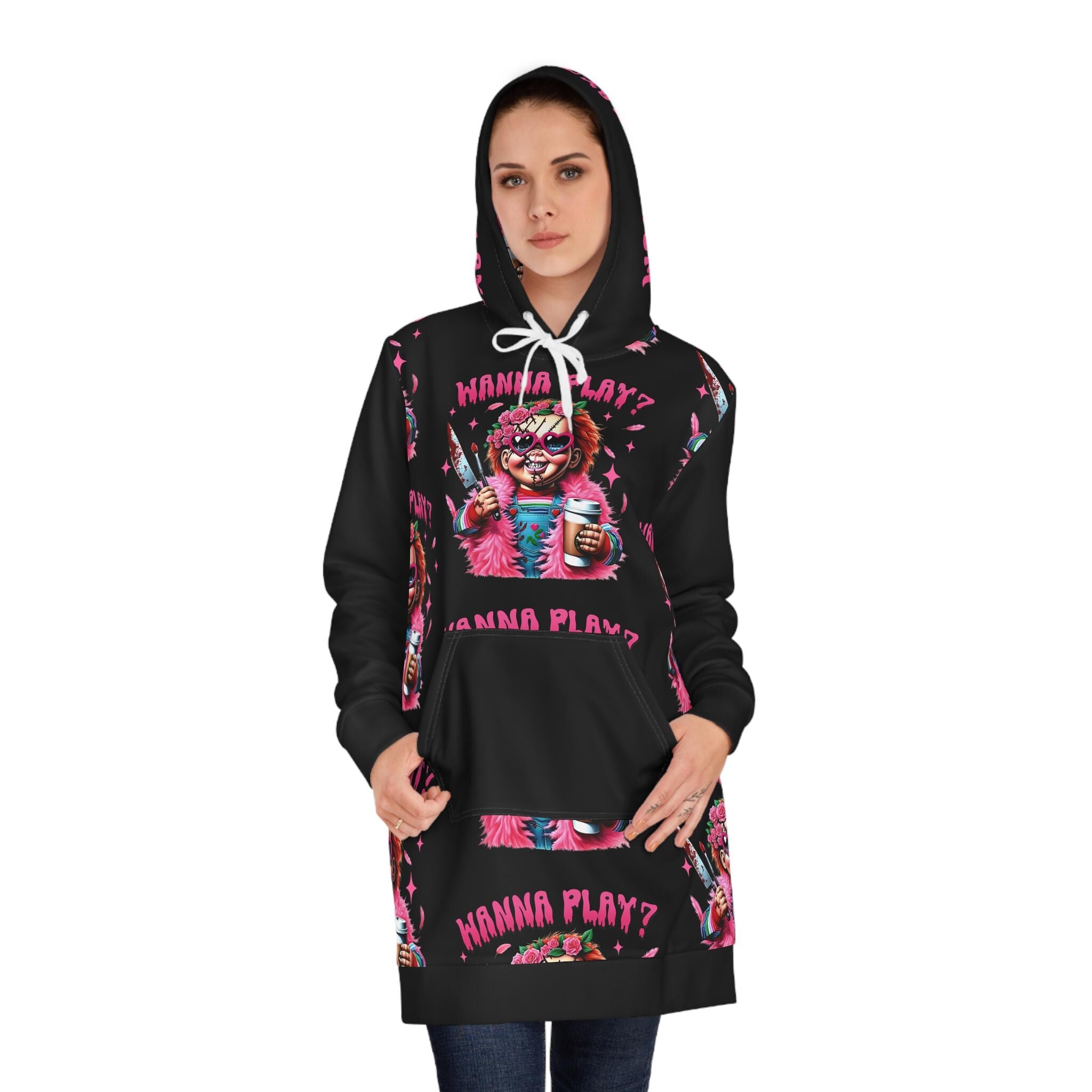Chucky 'Wanna Play' Hoodie Dress, Horror Movie Costume