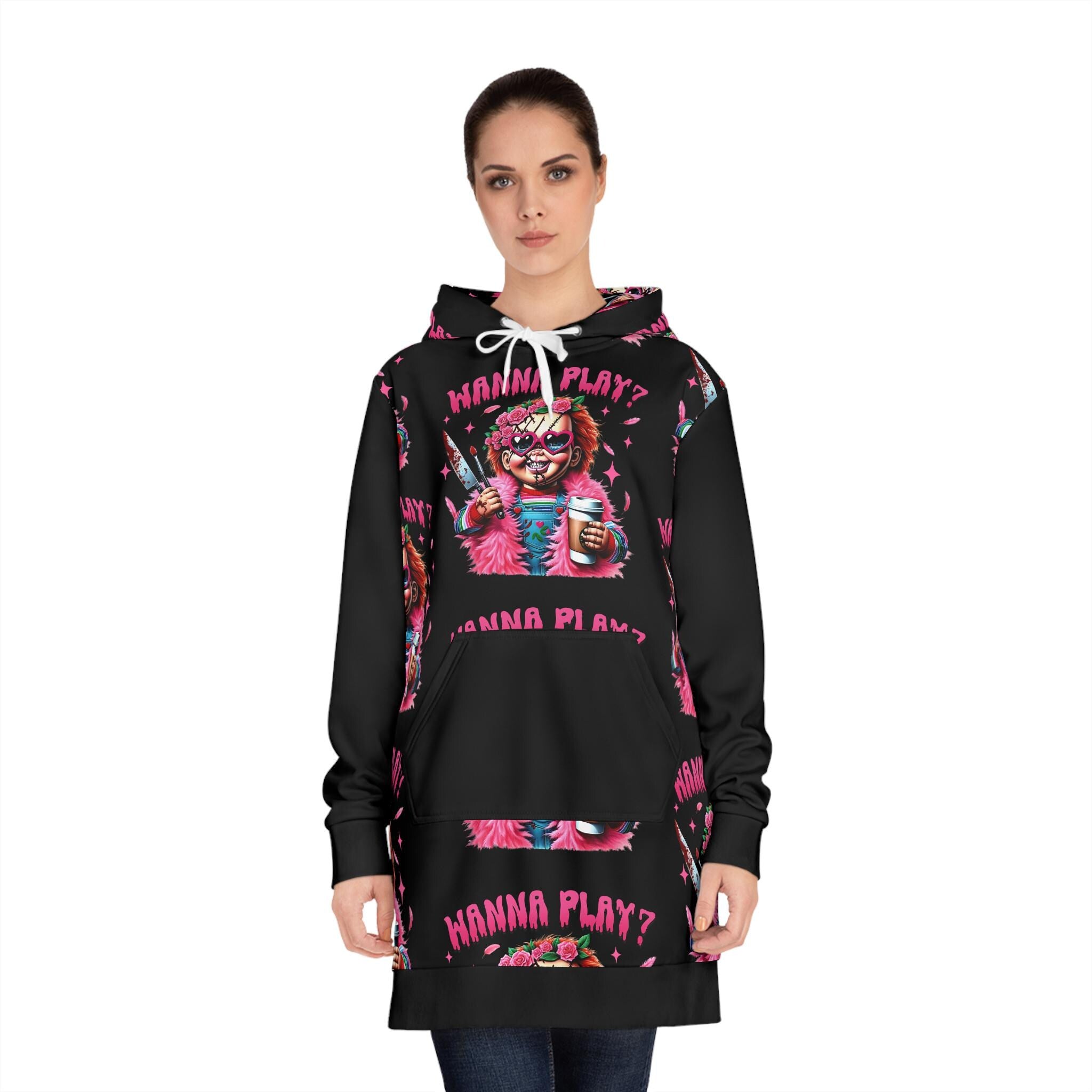 Chucky 'Wanna Play' Hoodie Dress, Horror Movie Costume
