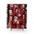 Betty Boop Red Shower Curtain