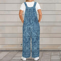 Denim Inspired Look Jumpsuit Jumper Overalls | Blue Small–4XL