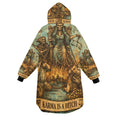 Karma is a Bitch Tarot Card Wearable Blanket Cozy Oversized Hoodie Plus size Unisex