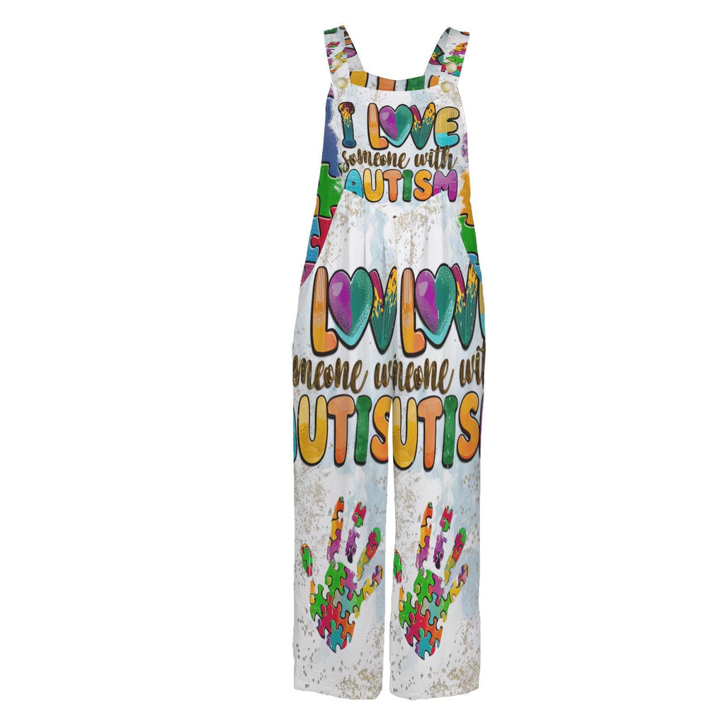 Plus Size Autism Jumpsuit Overalls S-5XL