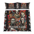 Custom Horror Friends Duvet Cover Set  Myers, Freddy, Jason, Pennywise Full/Double