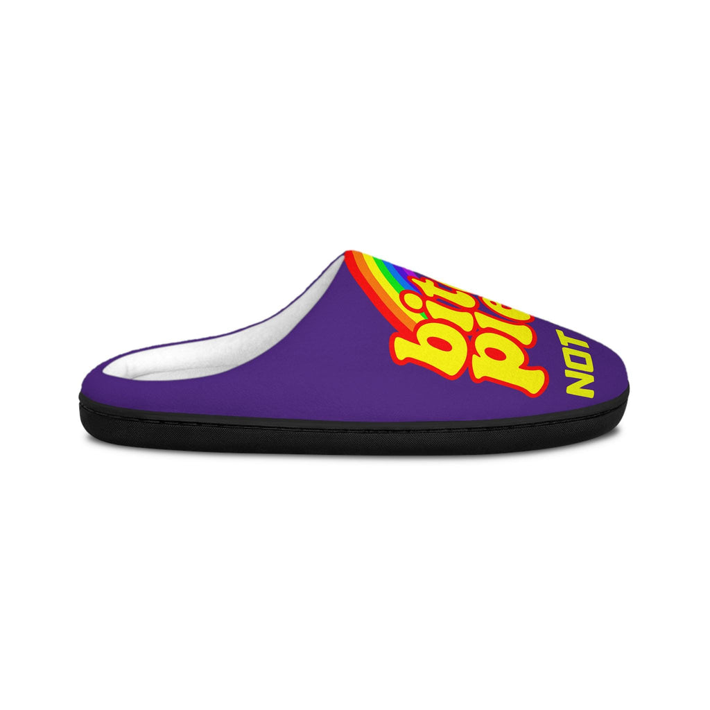Not Today Rainbow Men's Indoor Slippers | Funny Sassy Quote