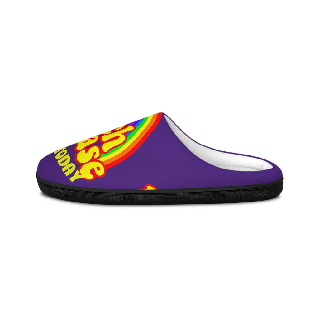 Not Today Rainbow Men's Indoor Slippers | Funny Sassy Quote