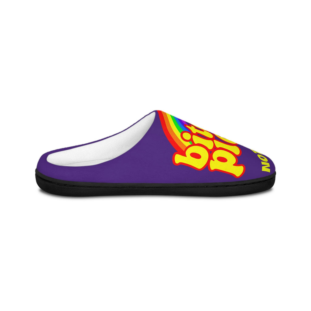 Not Today Rainbow Men's Indoor Slippers | Funny Sassy Quote