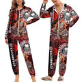 Pennywise Starbucks Coffee Unisex Red Creepy All-in-One Pajamas Jumpsuit Small–4XL