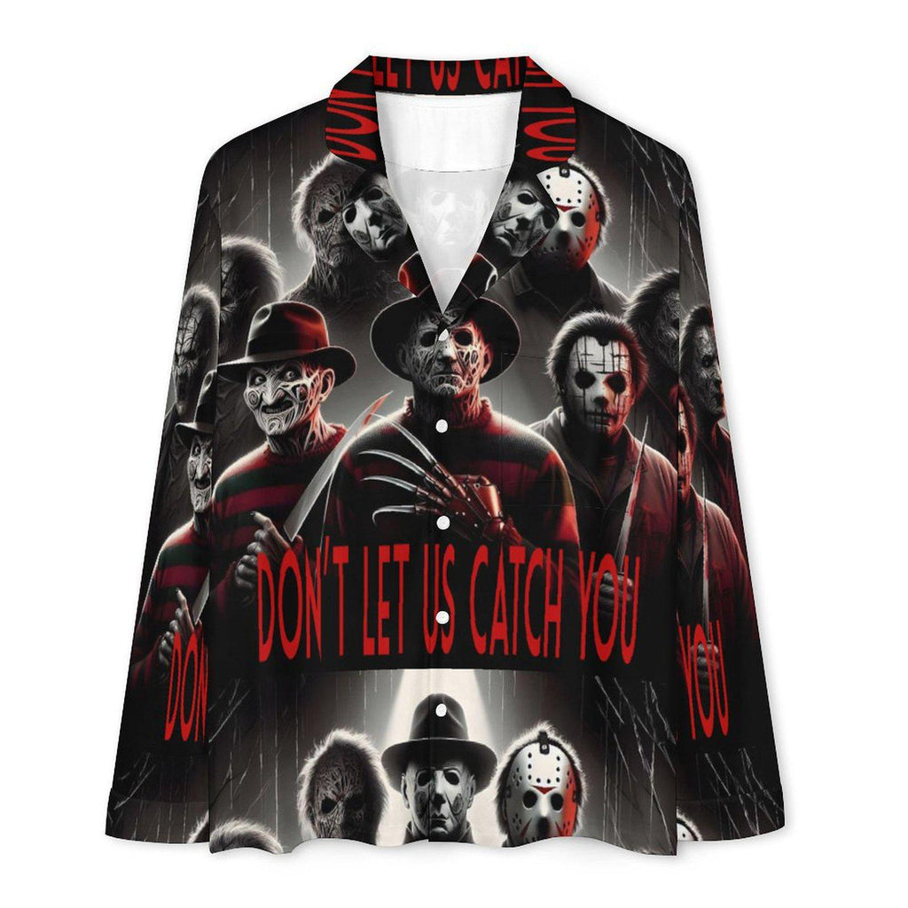 Horror Classic Unisex 2-Piece Pajama Set | Iconic Slasher Loungewear | Sleepwear Horror Fans Small 2XL