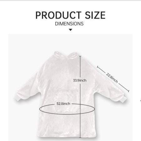 HISS Wearable Blanket Pullover – Cozy Oversized Hoodie Warm Loungewear One Size