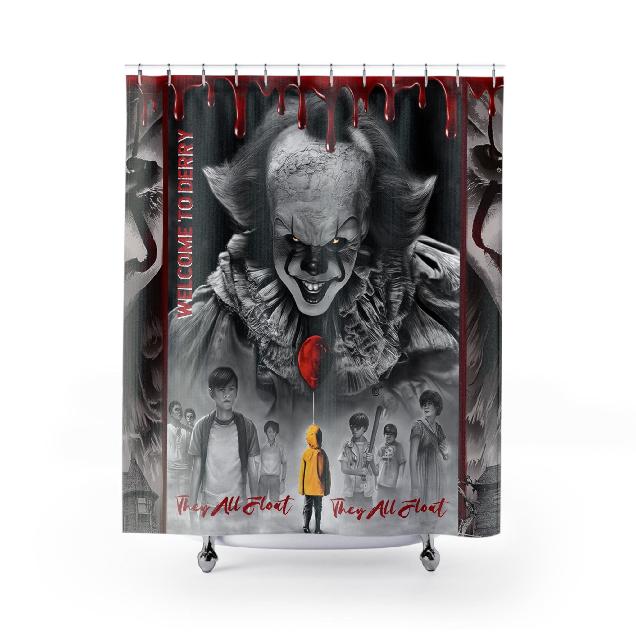 Welcome to Derry Series Collectible Shower Curtain | Horror Stephen King Pennywise