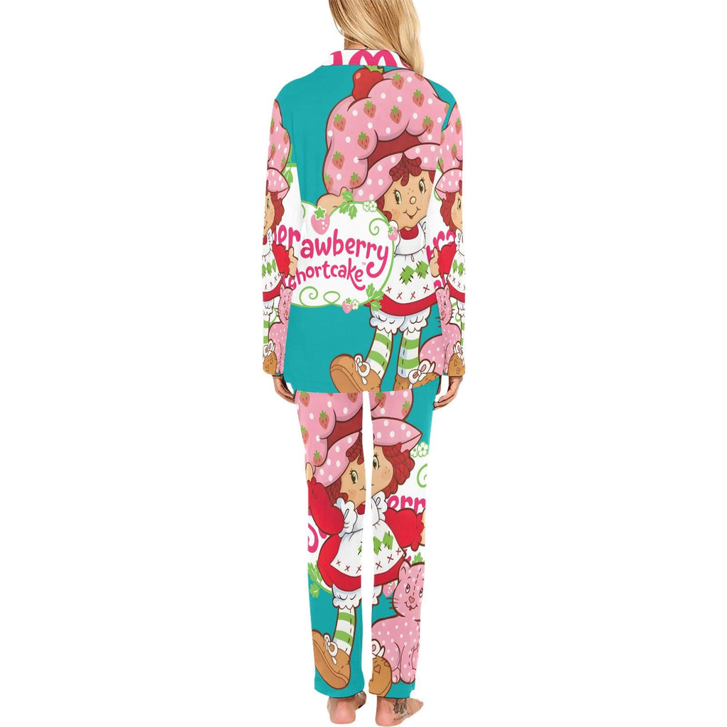 Plus Size Strawberry Shortcake Retro 2Piece Pajama Loungewear Small- 5XL