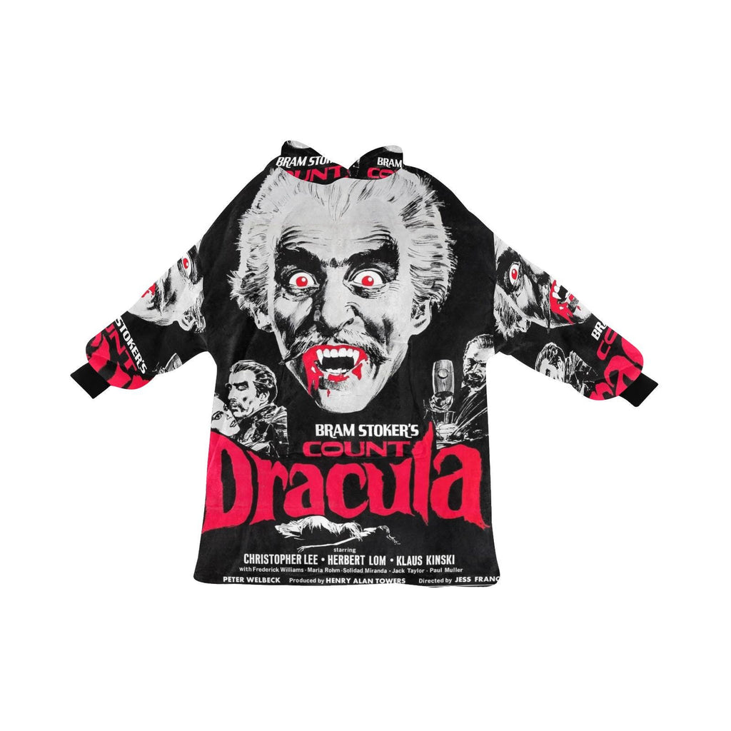 Dracula Wearable Blanket Pullover – Cozy Oversized Hoodie Warm Loungewear One Size