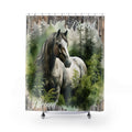 Blessed Horse Boho Rustic  Shower Curtains, Retirement Gift, Bathroom Decor,