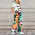 Kiss My Southern Sass Jumpsuit, Vintage Pin-Up Wide Leg Overalls, Funny Graphic Outfit, Teal Aesthetic Statement Romper, Trendy Streetwear