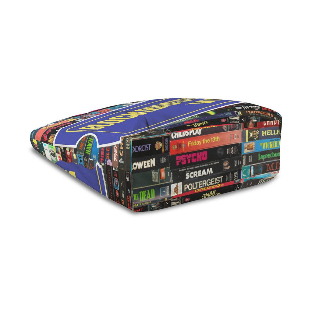 Yoga Blockbuster Video Tote Bag, VHS Horror Movie Shoulder Bag, Nostalgic 90s Tote Purse, Reusable Shopper Gift for Movie Lovers